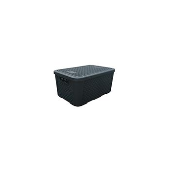 CAIXA ORGANIZADORA RATTAN PRETA N.2 8,8LTS (36151)