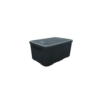 CAIXA ORGANIZADORA RATTAN PRETA N.2 8,8LTS (36151)