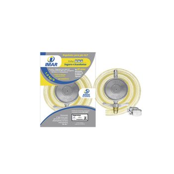 REGISTRO DE GAS EM ABS CINZA C/ MANGUEIRA 80CM (33654)