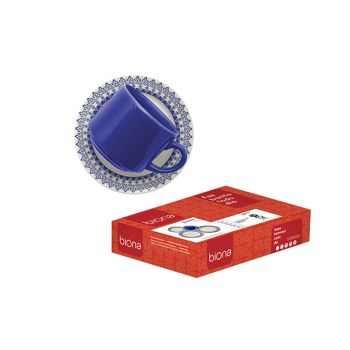 CONJ. C/6 XICARAS CHA + 6 PIRES DONNA GRECIA (36308)