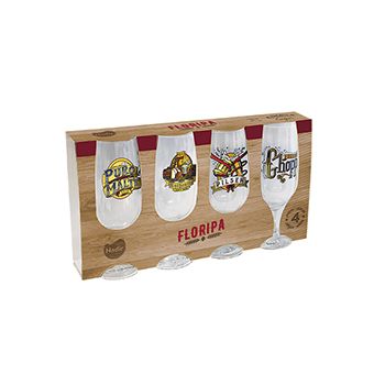 KIT C/4 TACAS CERVEJAS ESPECIAIS BRASAO 300ML (36537)