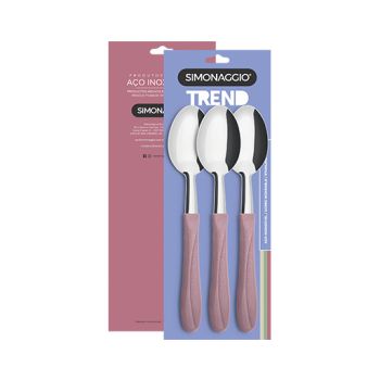 CONJ C/3 COLHERES MESA PRATIKA TREND ROSA (36494)