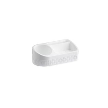 PORTA SABAO E DETERGENTE RATTAN C/ BASE BRANCO (36455)