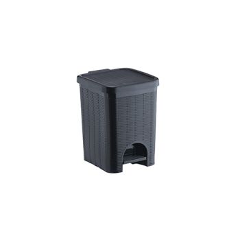 LIXEIRA VIME C/ PEDAL PRETA 12LTS (36465)