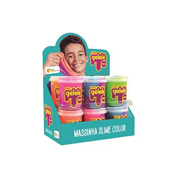 GELELE SLIME POTE 152G COLORS - DISPLAY 12 UN (36601)