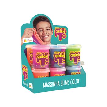 GELELE SLIME POTE 152G COLORS - DISPLAY 12 UN (36601)