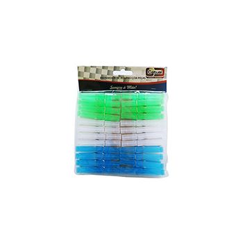 PRENDEDOR DE ROUPA DE PLASTICO 24PECAS - 8CM (36754)