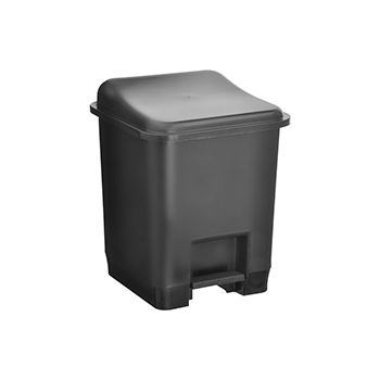 LIXEIRA C/ PEDAL PRETA 14 LTS (37422)