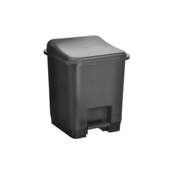 LIXEIRA C/ PEDAL PRETA 14 LTS (37422)