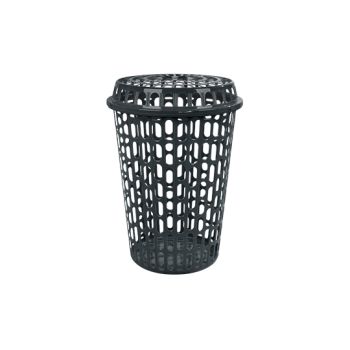 CESTO TELADO PRETO C/ TAMPA 60LTS (37662)
