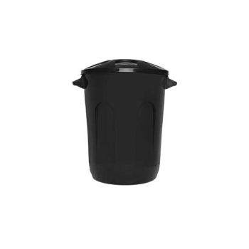 CESTO FECHADO PRETO C/ TAMPA ECO NATURE 93LTS (37706)