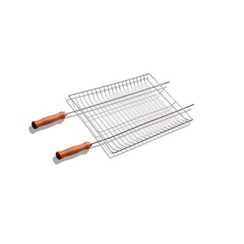 GRELHA SIMPLES BANDEJA CROMADA 82X35CM (38043)