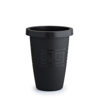 VASO GREGO REDONDO PRETO MEDIO 21LTS (38848)