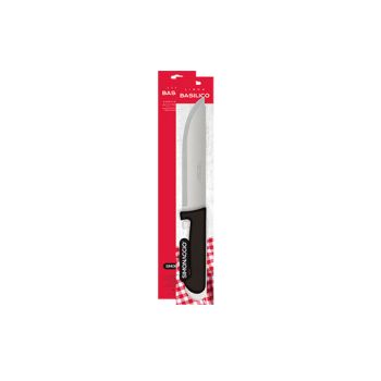 FACA INOX CABO PRETO S/M COZINHA 8 POL. (00606)