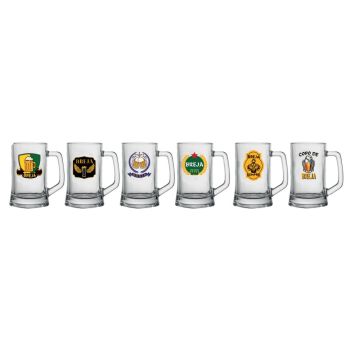 CANECA  P/CHOPP 350ML - BREJAS SORTIDOS (36946)