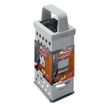 RALADOR INOX 8'' CABO PLASTICO 4 FACES (32419)