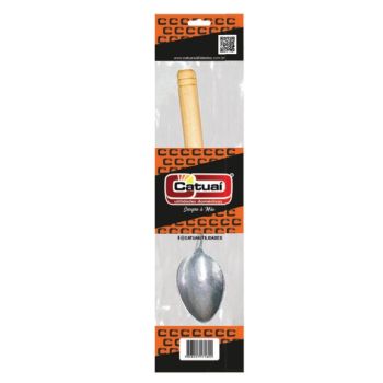 COLHER ARROZ CABO MADEIRA 28CM (01365)