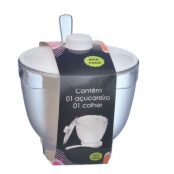 ACUCAREIRO PS CRISTAL C/ COLHER 500ML (37415)