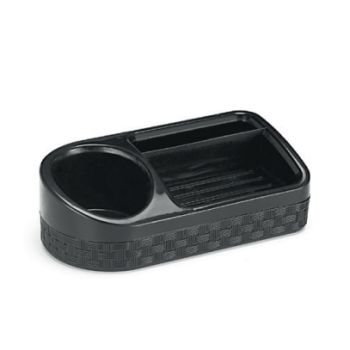 PORTA SABAO E DETERGENTE RATTAN C/ BASE PRETO (36457)