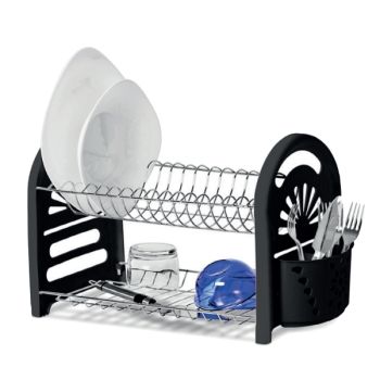 ESCORREDOR LOUCA MIMO DUPLO C/ PORTA TALHER PRETO (36007)