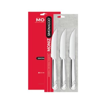 CONJ C/3 FACA CHURRASCO INOX MONIZ (22515)