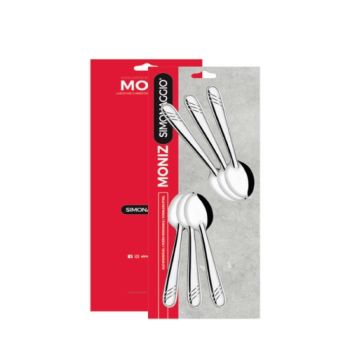 CONJ C/6 COLHERES CAFE INOX MONIZ (00602)