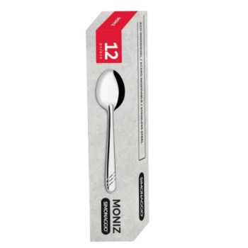 COLHER MESA INOX MONIZ 19CM DUZIA (00554)