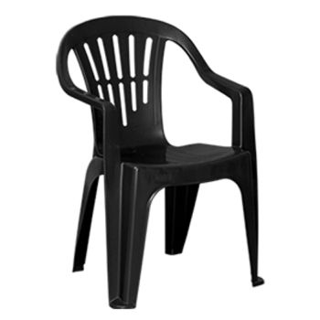 POLTRONA MAXX DESENHADA PRETA P/ 120KG (45007)