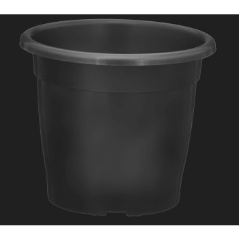 VASO REDONDO PRETO P30 31CM 11,5LTS (44990)