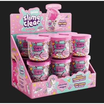 SLIME CLEAR CHARMS UNICORNIO MAGICO 122GR DISPLAY-12 (45146)