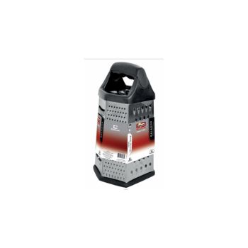 RALADOR INOX 9'' CABO PLASTICO 6 FACES (32418)