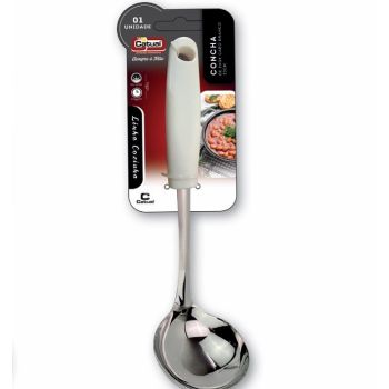 CONCHA INOX 33CM CABO BRANCO (24474)