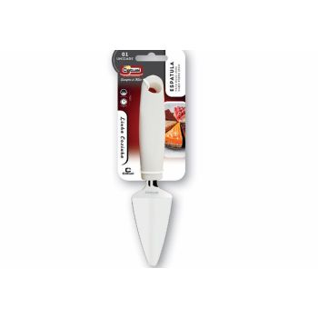 ESPATULA PARA BOLO 25 CM CABO BRANCO (24808)