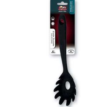 PEGADOR DE MASSAS DE SILICONE 28CM PRETO (37032)