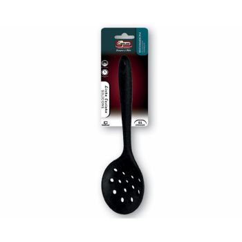 ESCUMADEIRA DE ARROZ DE SILICONE 28CM PRETO (37034)