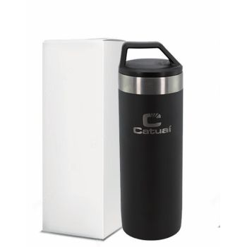 GARRAFA TERMICA DE INOX 550ML PRETO (39046)