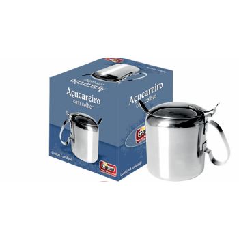 ACUCAREIRO DE INOX C/ COLHER C/ CAIXA 300G (24774)