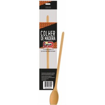 COLHER MADEIRA OVAL 38CM (33743)
