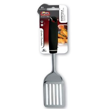 ESPATULA INOX  P/ FRITURA CABO PRETO (24479)