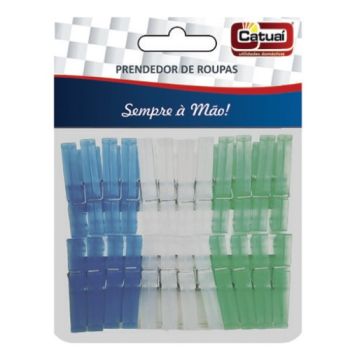 PRENDEDOR DE ROUPA DE PLASTICO 24PECAS - 8CM (36754)