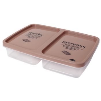 POTE DECORA RETRO RETANGULAR 2 DIV 1,1 LT (35186)