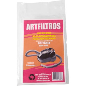 SACO ASPIRADOR DE PO BRITANIA C/3 (32947)